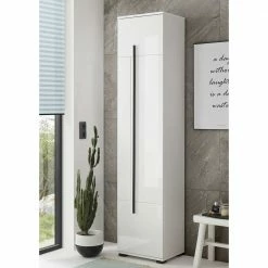 1-türiger Badezimmerschrank Mit 200 Cm Höhe - Ingmesan 8 1-türiger Badezimmerschrank Mit 200 Cm Höhe - Ingmesan -Noricas-shop 1 tueriger badezimmerschrank mit 200 cm hoehe in weiss hochglanz ingmesan 02