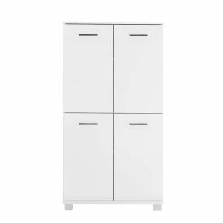 117 Cm Hohes Türen Highboard In Weiß - Enres -Noricas-shop 117 cm hohes tueren highboard in weiss made in germany enres 02