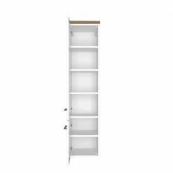 130 Cm Hoher Badschrank Für Wandmontage - Enwicos 9 130 Cm Hoher Badschrank Für Wandmontage - Enwicos -Noricas-shop 130 cm hoher badschrank fuer wandmontage 2 tuerig in weiss wildeiche enwicos 04