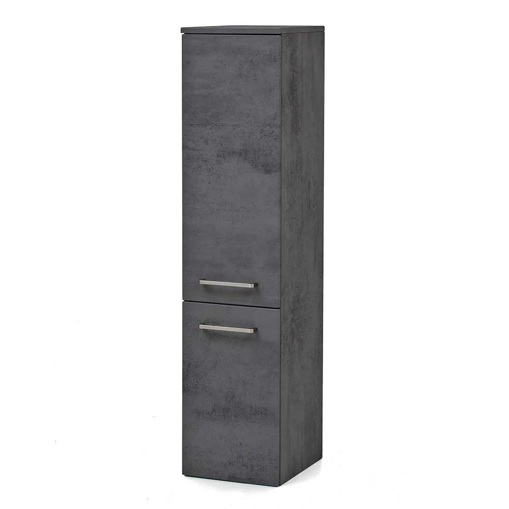 135 Cm Hoher Bad Midischrank In Dunklem Grau - Dastroz 3 135 Cm Hoher Bad Midischrank In Dunklem Grau - Dastroz – Bild 3