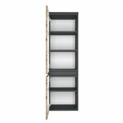 135 Cm Hoher Bad Schrank Mit Zwei Türen - Endely -Noricas-shop 135 cm hoher bad schrank mit zwei tueren fuer stand und wandmontage endely 02