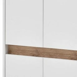 165cm Hoher 4-türiger Badschrank In Weiß - Etravia -Noricas-shop 165cm hoher 4 tueriger badschrank in weiss mit dekor wildeiche etravia 03