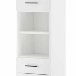 194 Cm Hoher Badschrank In Weiß - Enres 10 194 Cm Hoher Badschrank In Weiß - Enres -Noricas-shop 194 cm hoher badschrank in weiss mit 2 tueren 2 schubladen 2 faechern enres 04