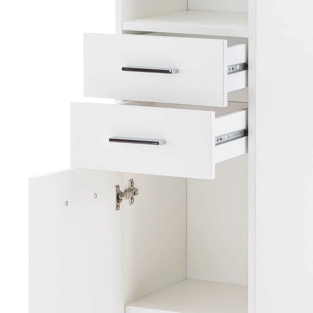 194 Cm Hoher Badschrank In Weiß - Enres 6 194 Cm Hoher Badschrank In Weiß - Enres – Bild 6