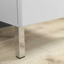 2-türiger Badezimmer-Hochschrank Mit Schublade - Maiksena -Noricas-shop 2 tueriger badezimmer hochschrank mit schublade fach in weiss 30x190x35 maiksena 04