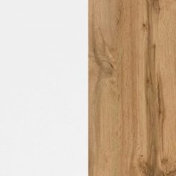 2-türiger Badezimmer-Hochschrank Zweifarbig - Yazemina -Noricas-shop 2 tueriger badezimmer hochschrank zweifarbig in weiss dekor wildeiche yazemina 05