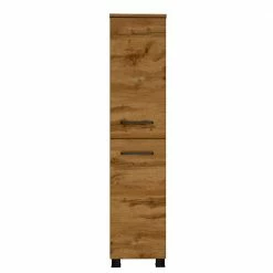 2-türiger Badschrank - 30x135x35 Cm - Arazony -Noricas-shop 2 tueriger badschrank 30x135x35 cm in wildeiche nb mit metallgriffen arazony 02
