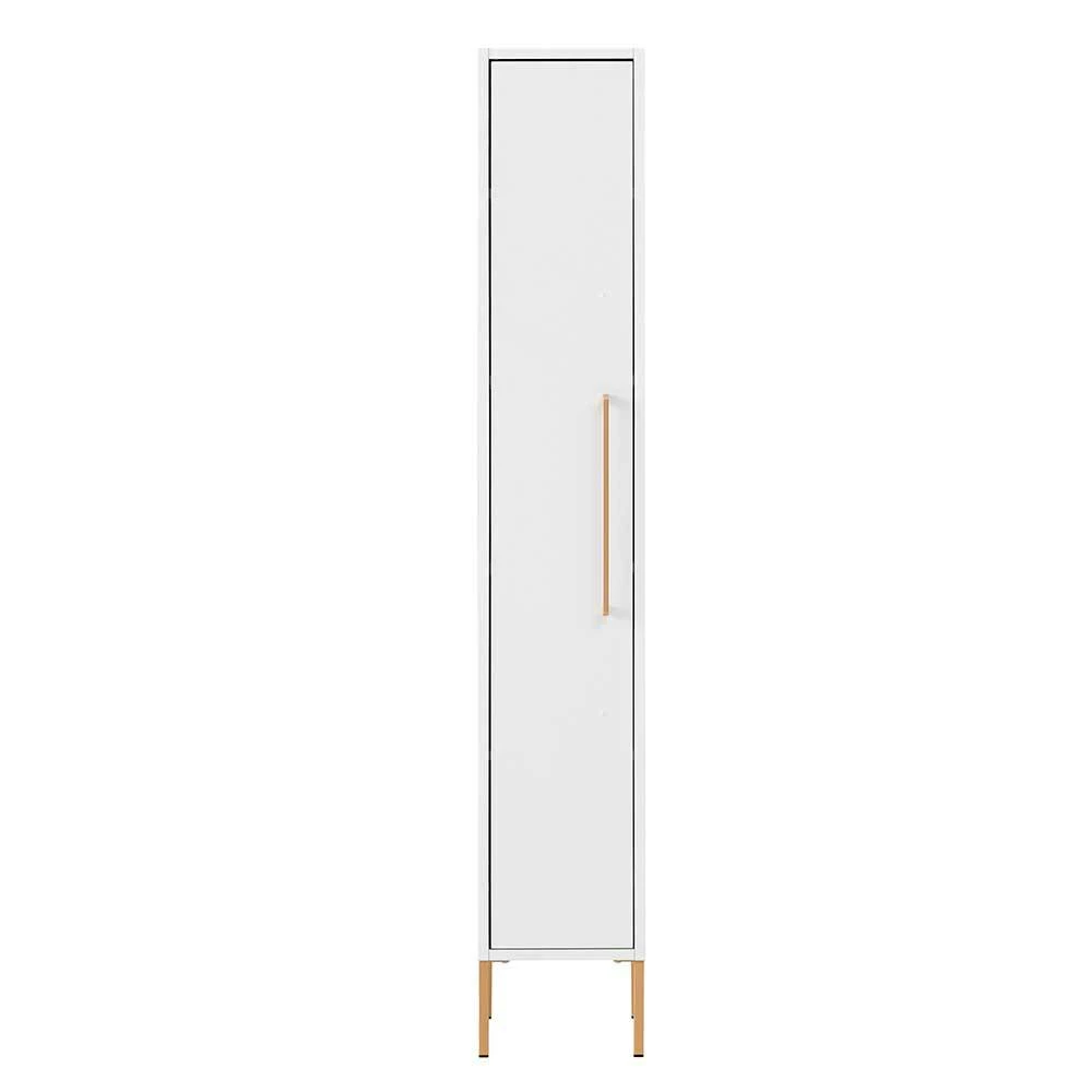 25x155x30 Bad Hochschrank In Weiß & Gold - Nuszaleva 2 25x155x30 Bad Hochschrank In Weiß & Gold - Nuszaleva – Bild 2