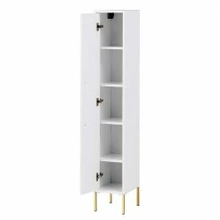 25x155x30 Bad Hochschrank In Weiß & Gold - Nuszaleva 8 25x155x30 Bad Hochschrank In Weiß & Gold - Nuszaleva -Noricas-shop 25x155x30 bad hochschrank in weiss gold mit tuer nuszaleva 02