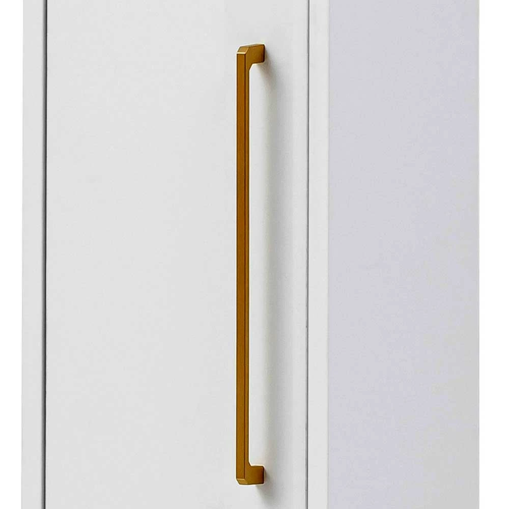 25x155x30 Bad Hochschrank In Weiß & Gold - Nuszaleva 5 25x155x30 Bad Hochschrank In Weiß & Gold - Nuszaleva – Bild 5
