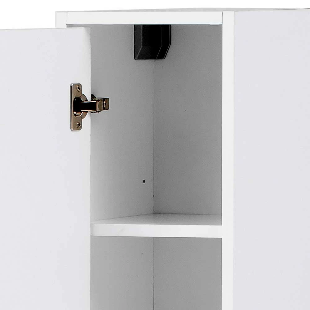 25x155x30 Bad Hochschrank In Weiß & Gold - Nuszaleva 6 25x155x30 Bad Hochschrank In Weiß & Gold - Nuszaleva – Bild 6