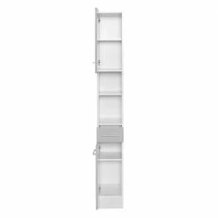 25x190x35 Bad Hochschrank In Hellem Grau - Girios I -Noricas-shop 25x190x35 bad hochschrank in hellem grau und weiss im online shop girios i 02