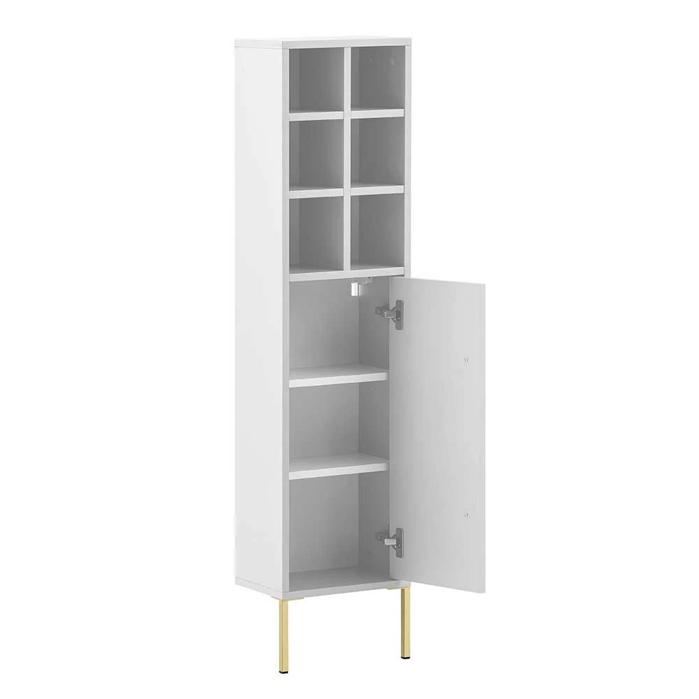 30x131x22 Badschrank In Weiß & Gold - Nuszaleva I 3 30x131x22 Badschrank In Weiß & Gold - Nuszaleva I – Bild 3