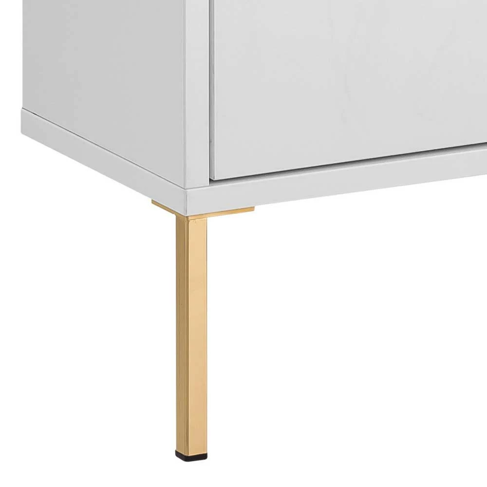 30x131x22 Badschrank In Weiß & Gold - Nuszaleva I 6 30x131x22 Badschrank In Weiß & Gold - Nuszaleva I – Bild 6