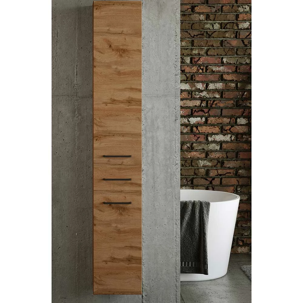 30x185x35 Bad Hochschrank Stehend Oder Hängend - Arazony 2 30x185x35 Bad Hochschrank Stehend Oder Hängend - Arazony – Bild 2