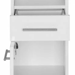 30x185x35 Hochglanz Seitenschrank Fürs Bad - Vohdan -Noricas-shop 30x185x35 hochglanz seitenschrank fuers bad in weiss stand wand vohdan 03