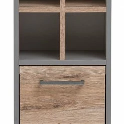 31x116x22 Badschrank Für Wandmontage - Cingus -Noricas-shop 31x116x22 badschrank fuer wandmontage in wildeiche dekor grau cingus 03