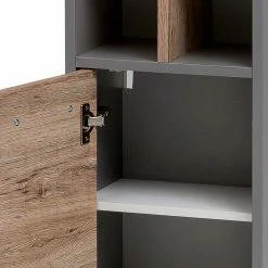 31x116x22 Badschrank Für Wandmontage - Cingus -Noricas-shop 31x116x22 badschrank fuer wandmontage in wildeiche dekor grau cingus 04