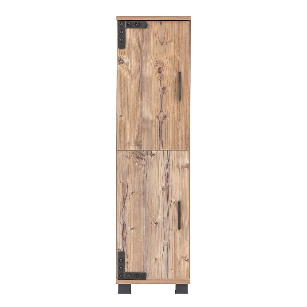 31x117x33 Badschrank In Fichte Grau Dekor - Dadros I 2 31x117x33 Badschrank In Fichte Grau Dekor - Dadros I – Bild 2