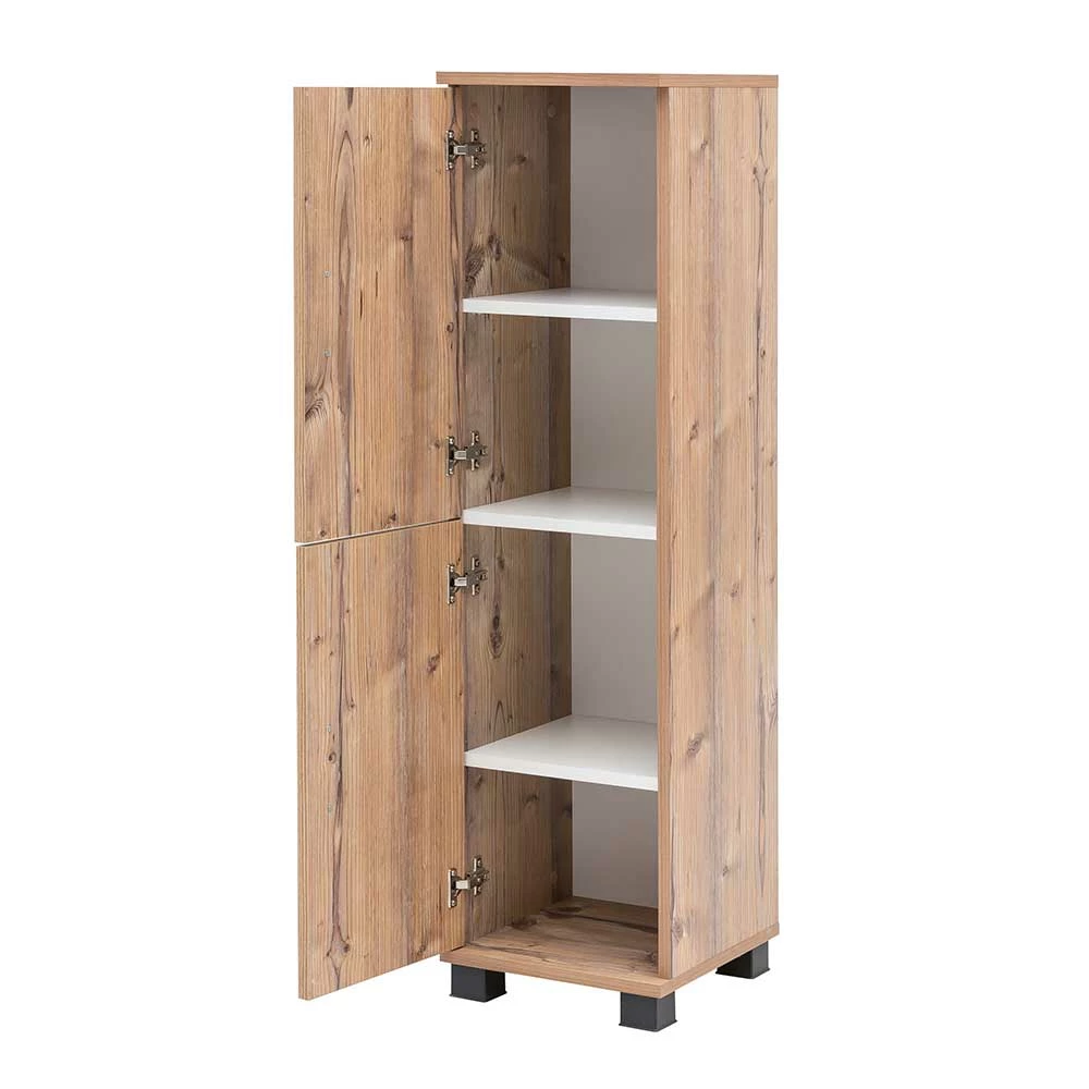 31x117x33 Badschrank In Fichte Grau Dekor - Dadros I 3 31x117x33 Badschrank In Fichte Grau Dekor - Dadros I – Bild 3