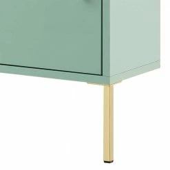31x131x22 Badschrank In Mintgrün & Gold - Aparcian -Noricas-shop 31x131x22 badschrank in mintgruen gold mit tuer 6 faechern aparcian 03