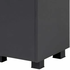 31x165x33 2-türiger Hochschrank Fürs Badezimmer - Marcius -Noricas-shop 31x165x33 2 tueriger hochschrank fuers badezimmer in anthrazit dekor wildeiche marcius 03