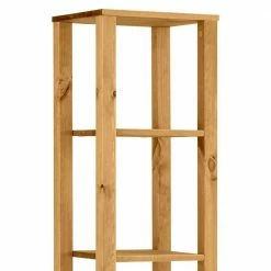 33x170x30 Bad Schrank Mit 3 Offenen Fächern & Tür - Zavieca -Noricas-shop 33x170x30 bad schrank mit 3 offenen faechern tuer aus kiefer landhaus zavieca 04