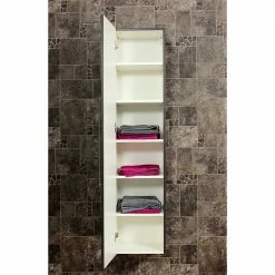 35x150x30 Bad Hängeschrank Mit 5 Böden - Vingos 9 35x150x30 Bad Hängeschrank Mit 5 Böden - Vingos -Noricas-shop 35x150x30 bad haengeschrank mit 5 boeden 1 tuerig in anthrazit vingos 03