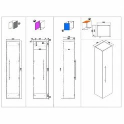 35x150x30 Bad Hängeschrank Mit 5 Böden - Vingos 11 35x150x30 Bad Hängeschrank Mit 5 Böden - Vingos -Noricas-shop 35x150x30 bad haengeschrank mit 5 boeden 1 tuerig in anthrazit vingos 05
