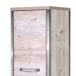 35x162 Bad Seitenschrank In Eiche Grau - Merit -Noricas-shop 35x162 bad seitenschrank in eiche grau touchwood made in germany merit 03