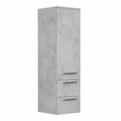 36x120x36 Hängender Badschrank In Betonoptik - Dejonca
