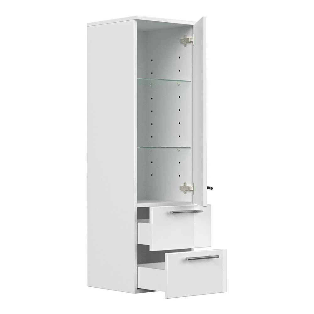 36x120x36cm Hochglänzender Badschrank Für Wandmontage - Velika 3 36x120x36cm Hochglänzender Badschrank Für Wandmontage - Velika – Bild 3