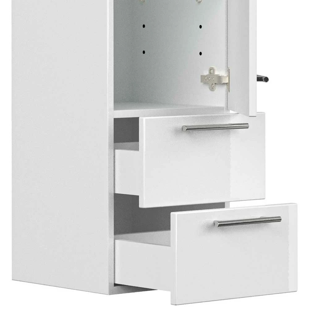 36x120x36cm Hochglänzender Badschrank Für Wandmontage - Velika 4 36x120x36cm Hochglänzender Badschrank Für Wandmontage - Velika – Bild 4
