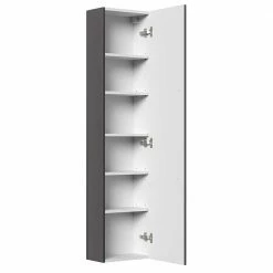 36x151x20 1-türiger Badschrank In Anthrazit - Athina 7 36x151x20 1-türiger Badschrank In Anthrazit - Athina -Noricas-shop 36x151x20 1 tueriger badschrank in anthrazit made in germany athina 02