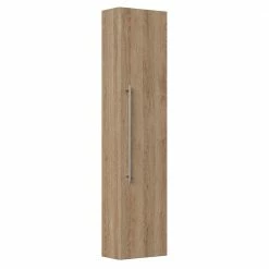 36x151x20 Bad Hochschrank In Eiche Hell Dekor - Rasfera