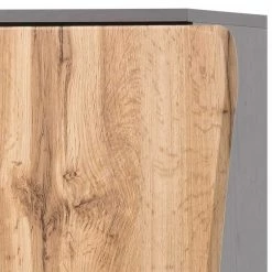 38x135x35 Badezimmerschrank Mit Tür Baumkante - Tofias -Noricas-shop 38x135x35 badezimmerschrank mit tuer baumkante wildeiche nb dunkelgrau tofias 05
