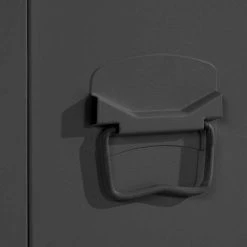 38x180x38 1-türiger Metallspind In Schwarz - Trio -Noricas-shop 38x180x38 1 tueriger metallspind in schwarz lackiert trio 04