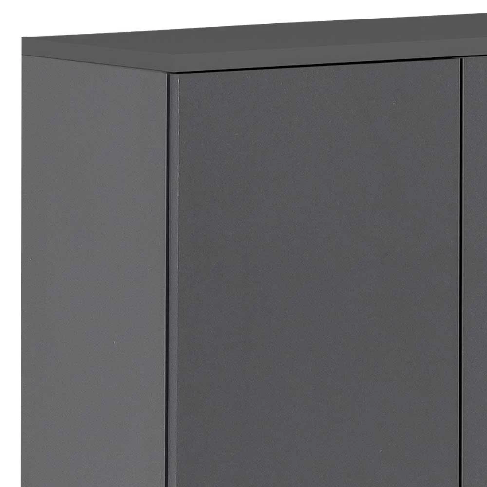 4-türiger Badschrank Highboard In Anthrazit - Ostiena 4 4-türiger Badschrank Highboard In Anthrazit - Ostiena – Bild 4