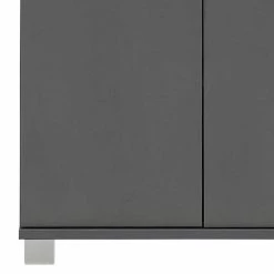 4-türiger Badschrank Highboard In Anthrazit - Ostiena 11 4-türiger Badschrank Highboard In Anthrazit - Ostiena -Noricas-shop 4 tueriger badschrank highboard in anthrazit mit metallgriffen ostiena 05