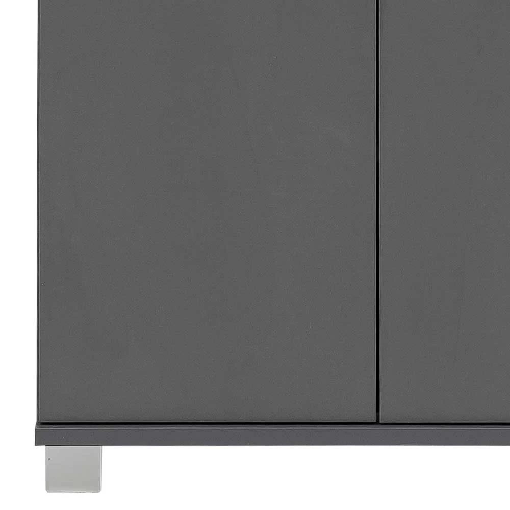 4-türiger Badschrank Highboard In Anthrazit - Ostiena 6 4-türiger Badschrank Highboard In Anthrazit - Ostiena – Bild 6
