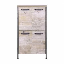 4-türiges Bad Highboard In Eiche Grau - Merit 8 4-türiges Bad Highboard In Eiche Grau - Merit -Noricas-shop 4 tueriges bad highboard in eiche grau touchwood 64x119x34 merit 02