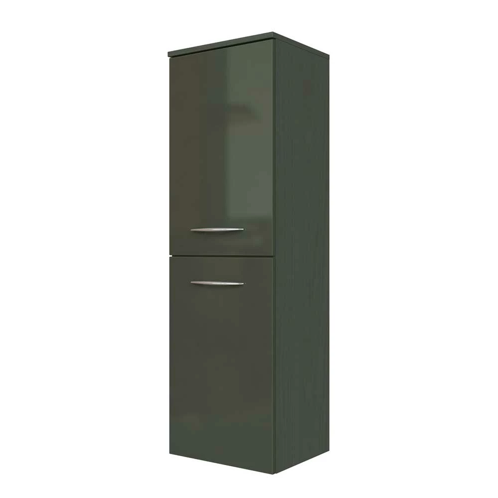 40cm Breiter Midischrank Fürs Bad Mladen In Hochglanz Dunkelgrau 1 40cm Breiter Midischrank Fürs Bad Mladen In Hochglanz Dunkelgrau