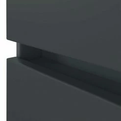 40x130x35 Cm Badschrank Mit Zwei Türen - Noricas -Noricas-shop 40x130x35 cm badschrank mit zwei tueren in dunkelgrau mit wildeiche noricas 03