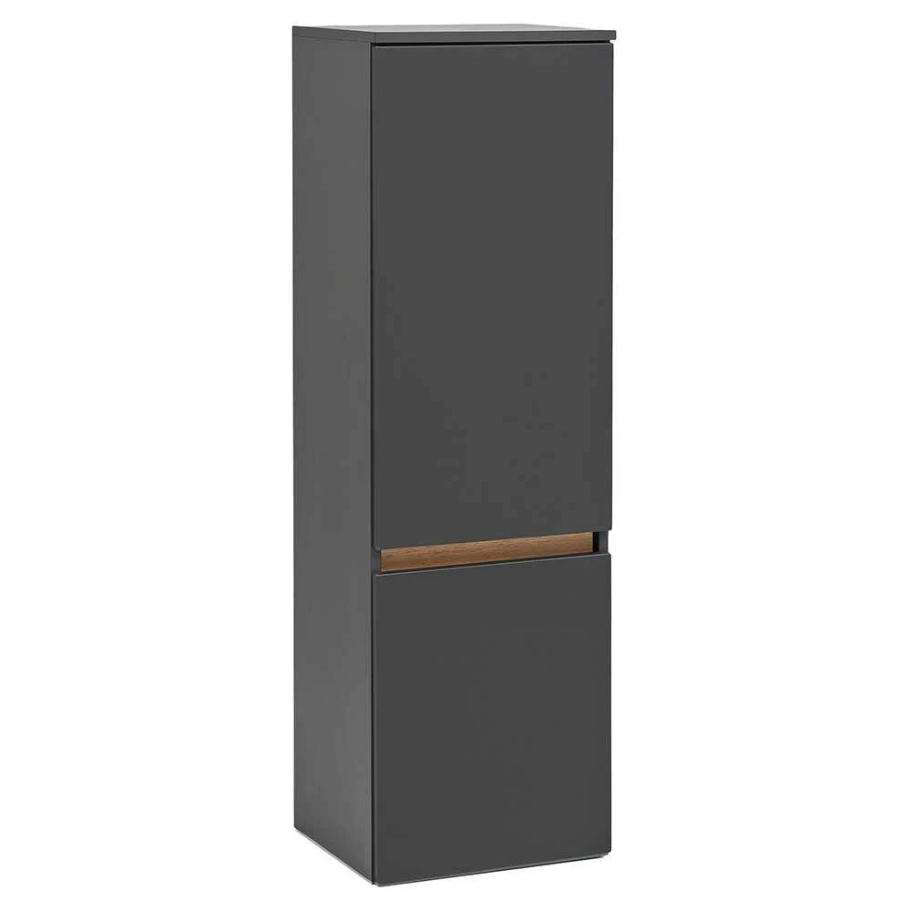 40x135x35 2-türiger Badschrank In Dunkelgrau - Agiruan 1 40x135x35 2-türiger Badschrank In Dunkelgrau - Agiruan