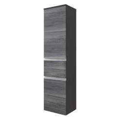 40x159x35 Hochschrank In Grau Eiche Dekor - Nitusa