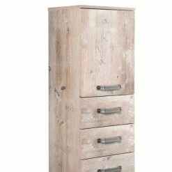 40x164 Bad Beistellschrank In Eiche Grau - Mosnito -Noricas-shop 40x164 bad beistellschrank in eiche grau touchwood mosnito 03