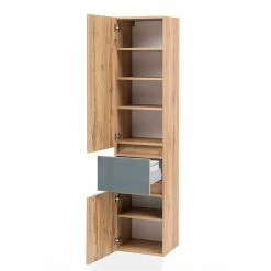 40x185x35 Bad Hochschrank Stehend Oder Hängend - Anviletca 10 40x185x35 Bad Hochschrank Stehend Oder Hängend - Anviletca -Noricas-shop 40x185x35 bad hochschrank stehend oder haengend in grau glas wildeiche dekor anviletca 04