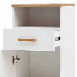 41x115x35 Bad Unterschrank Zweifarbig - Utiona -Noricas-shop 41x115x35 bad unterschrank zweifarbig in weiss glaenzend eiche utiona 05