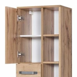 42x164cm Bad-Hochschrank Mit Regal - Iskro 11 42x164cm Bad-Hochschrank Mit Regal - Iskro -Noricas-shop 42x164cm bad hochschrank mit regal in wildeiche holzoptik iskro 05