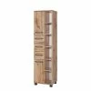 42x164cm Bad-Hochschrank Mit Regal - Iskro